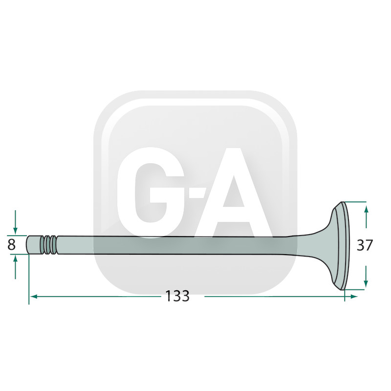 Soupape echappement tracteur Deutz